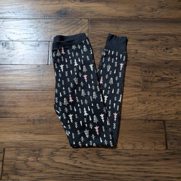 Old Navy waffle pajama PJ leggings grey trees size small tall - Picture 2 of 11